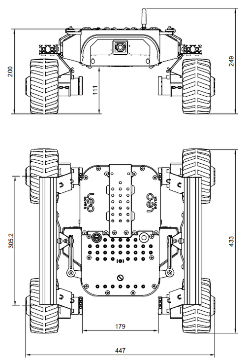 Leo Rover dimensions